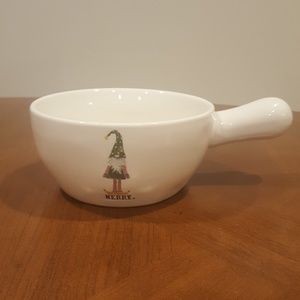 Rae Dunn MERRY gnome soup bowl